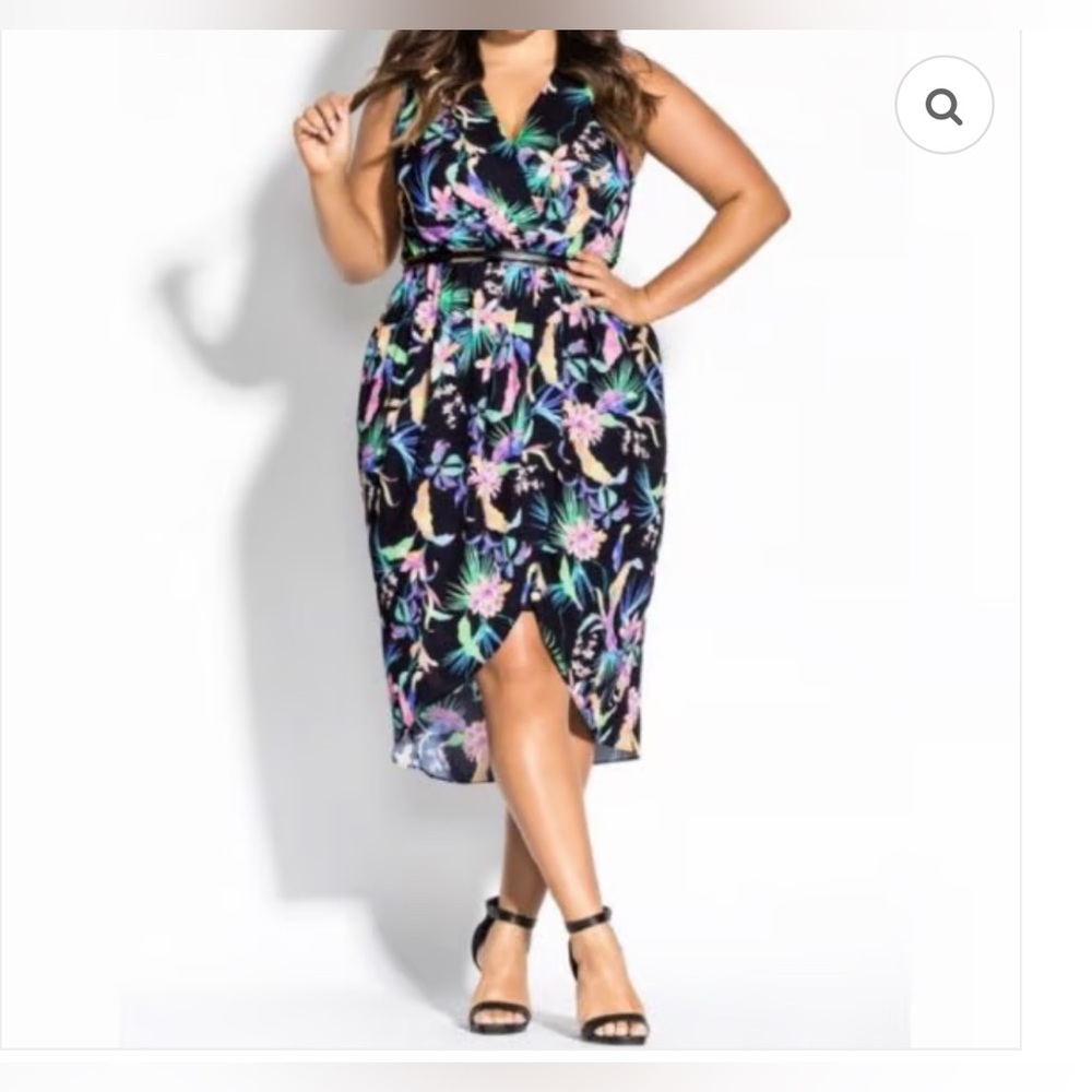 City Chic Floral Dress Size 18 NWT